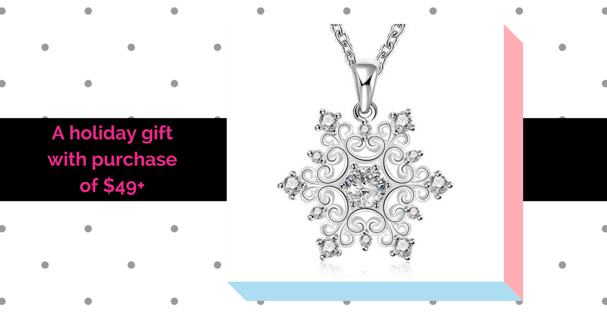Snowflake Necklace Free with Purchase!