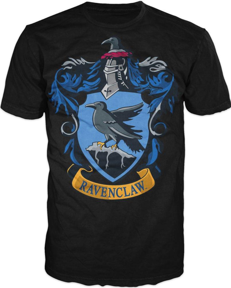 Harry Potter Ravenclaw Crest Men's Black T-Shirt - One of Four Houses of Hogwarts - Angel Effect Shop