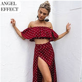 Ensemble Sexy Femme à Pois Angel - Angel Effect Shop