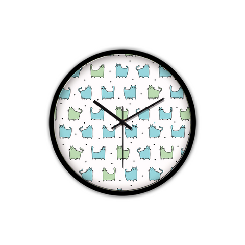 Horloge Chat murale silencieuse - Angel Effect Shop