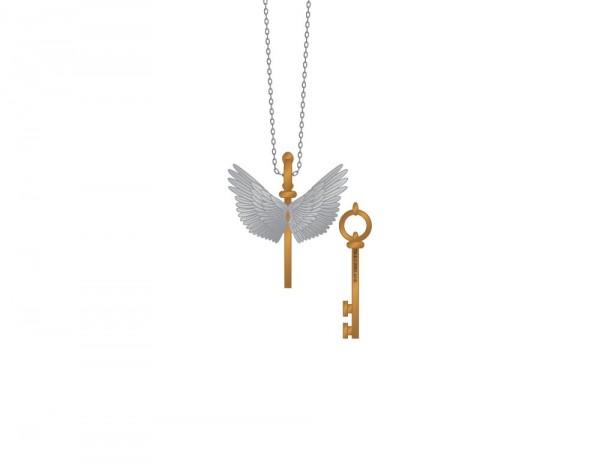 Harry Potter Flying Key Necklace - Angel Effect Shop