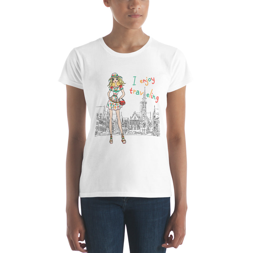 T-shirt femme à manches courtes - Angel Effect Shop