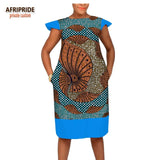 Robes Africaines Femmes Motif Imprimer Vêtements de Cire Ankara Manches Courtes - Angel Effect Shop