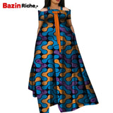 Nouvelle Longue Robe Mode Africaine D'été Imprimée Bazin Traditionnelle - Angel Effect Shop