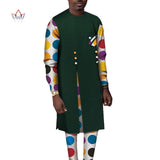 Bazin Riche 2 Pièces Homme Ensembles Africains Vêtements Casual Boubou - Angel Effect Shop
