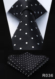 Cravate + Pochette Homme à Pois 100% Soie - Angel Effect Shop